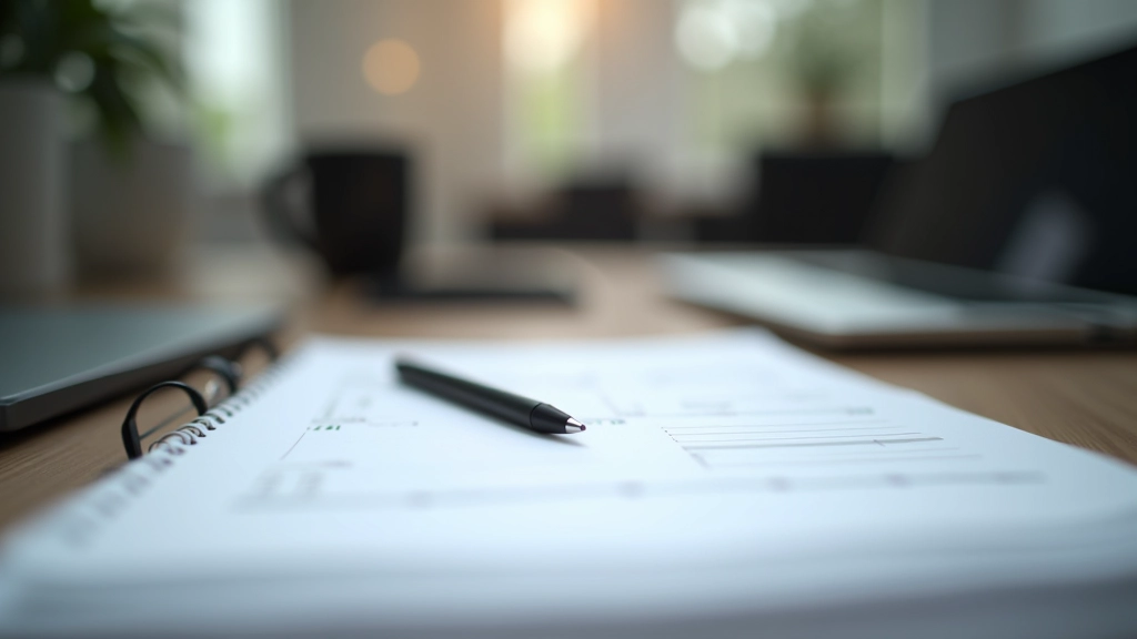 Schreibtisch mit Kalender, Telefon und Notizen, Planung von nächsten Schritten